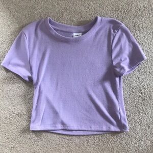 Purple cute crop top, soft